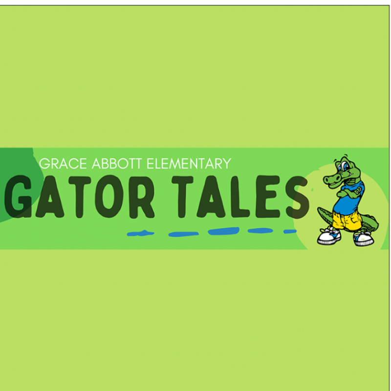 Standing Alligator with Gator Tales heading